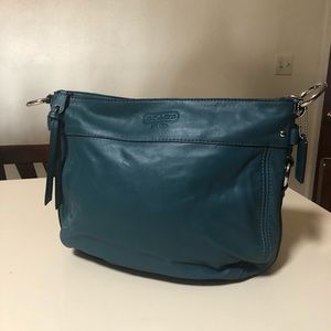 Beautiful Teal Coach Hobo Bag